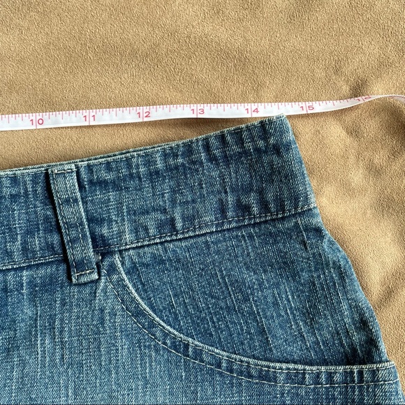 NWOT Denim and Printed Skirt - Labeled M, Fits like a Small - Picture 3 of 5